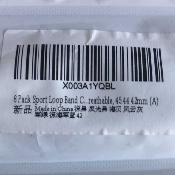 Pack of 5 sport bands for Apple Watch 45 44 42mm - Picture 2 of 2